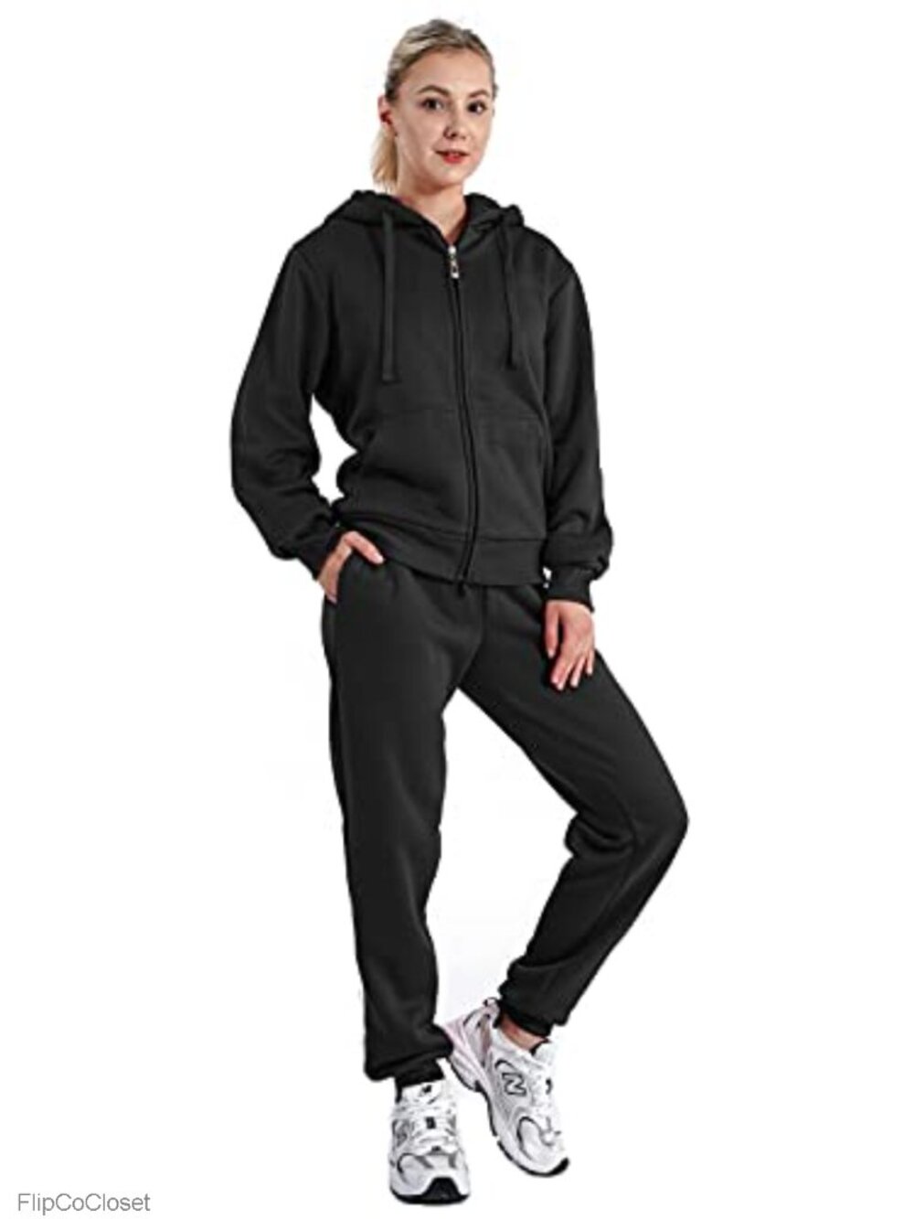 Fleece Sherpa Lined Hoodie & Sweatpants Set